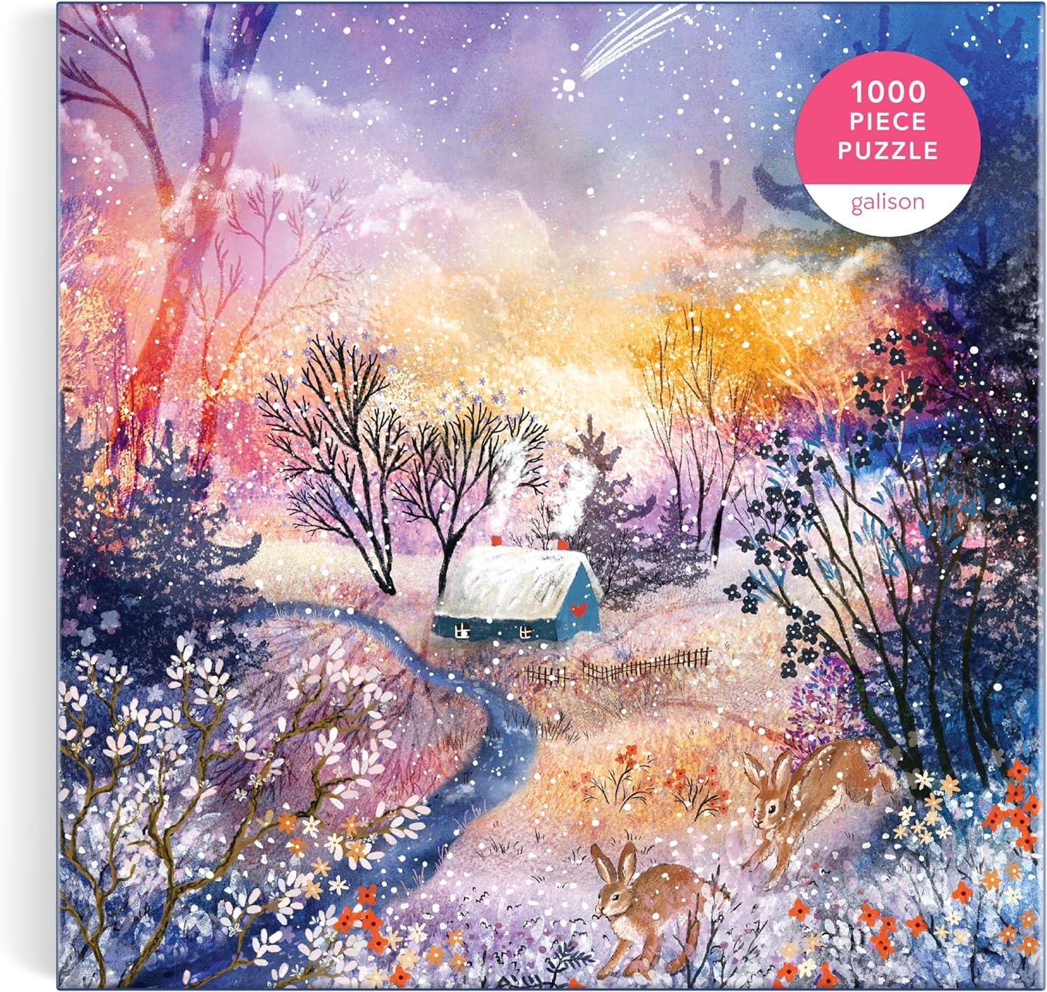 Galison Enchanted Snowfall Foil Jigsaw Puzzle (1000 Pieces)
