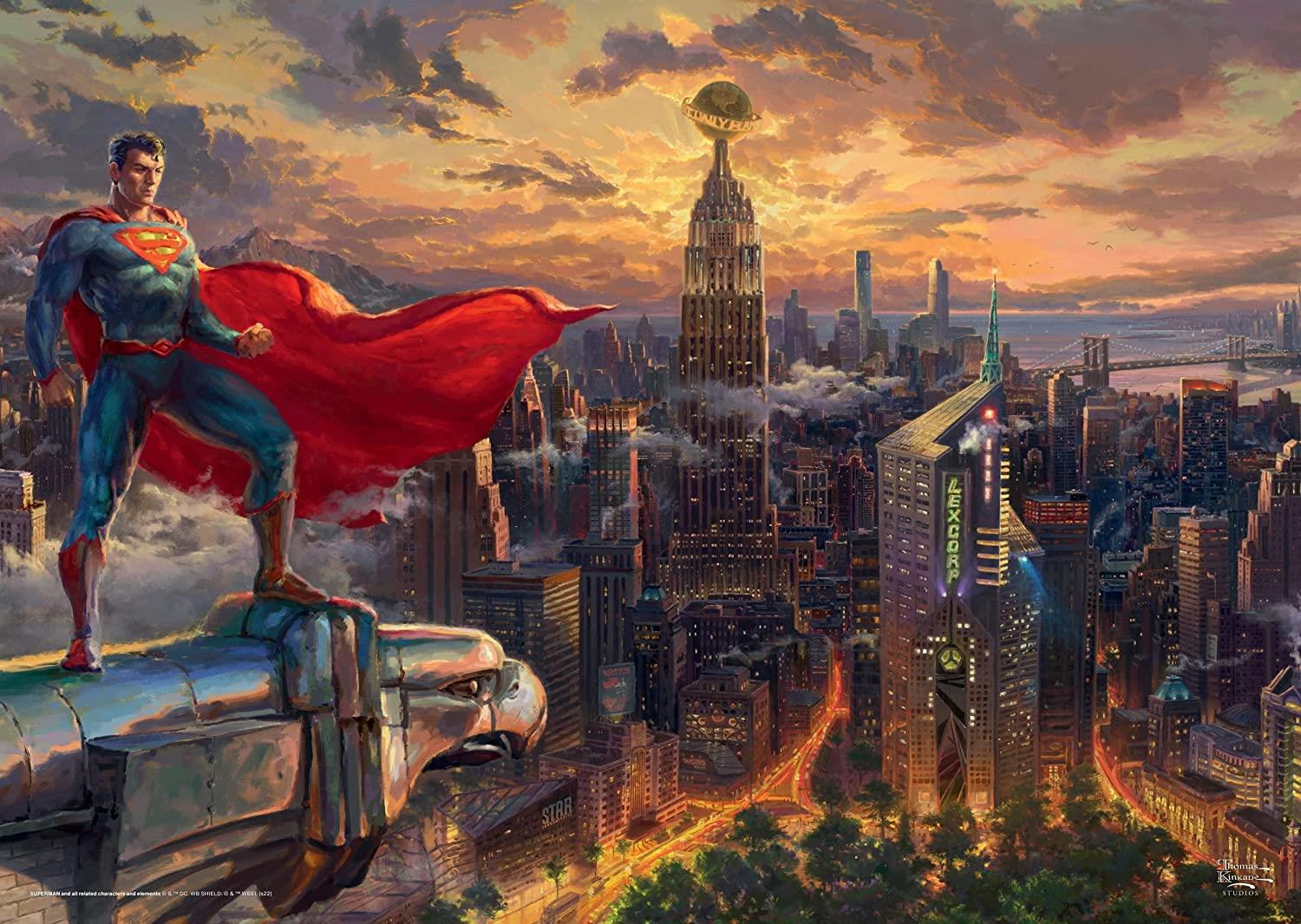 Schmidt Thomas Kinkade: Superman - Protector of Metropolis Jigsaw Puzzle (1000 Pieces)
