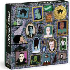 Galison Spooky Portraits Foil Jigsaw Puzzle (500 Pieces) DAMAGED BOX