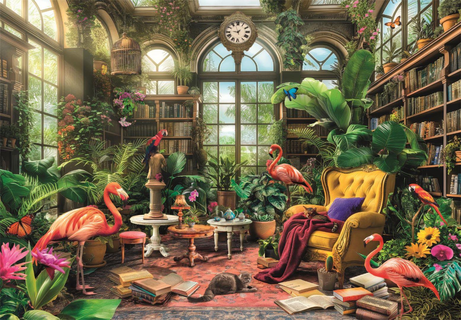 Clementoni The Greenhouse Library Jigsaw Puzzle (1000 Pieces)