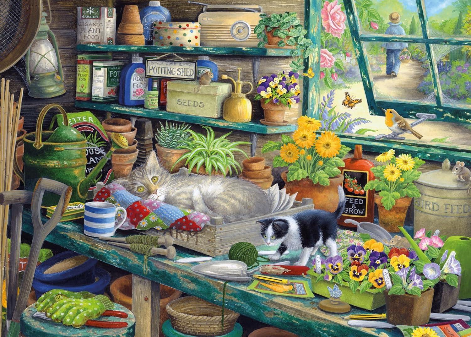 Otter House Cats Hideaway Jigsaw Puzzle (1000 Pieces)
