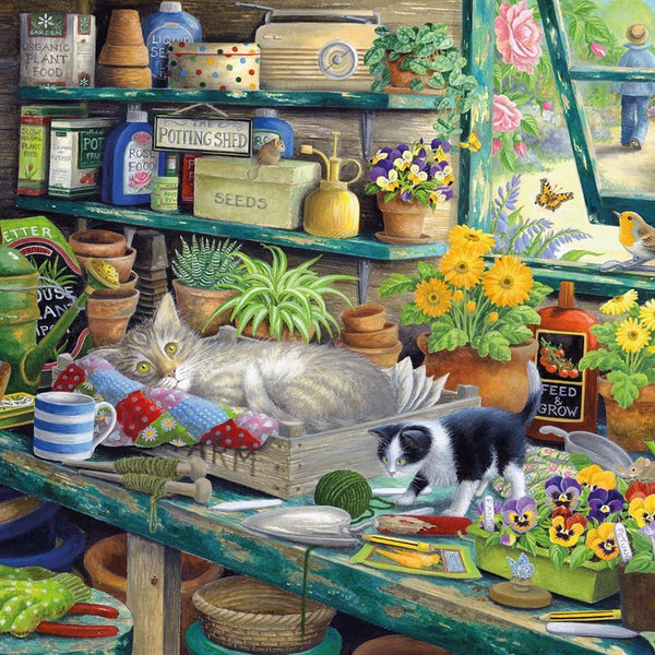 Otter House Cats Hideaway Jigsaw Puzzle (1000 Pieces)