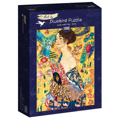 Bluebird Art Klimt - Lady with Fan, 1918 Jigsaw Puzzle (1000 Pieces)