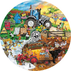 Ravensburger Diddly Squat Farm Circular Jigsaw Puzzle (500 Pieces)