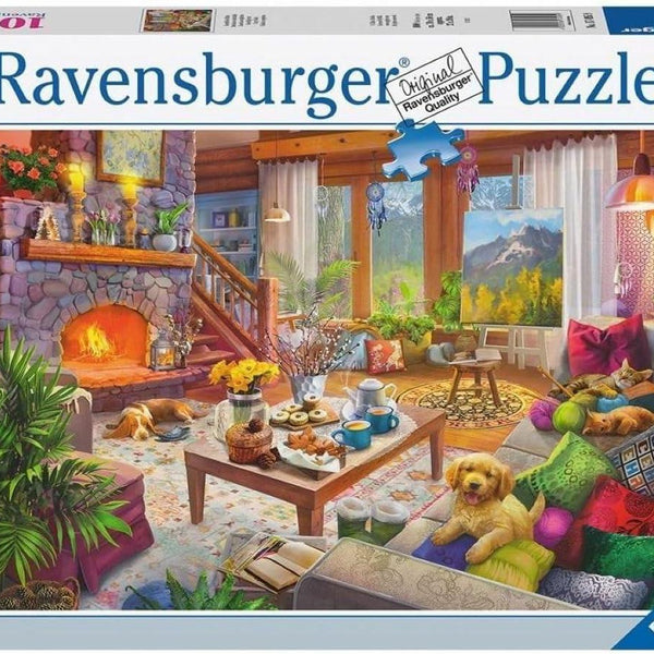 Ravensburger Cosy Cabin Jigsaw Puzzle (1000 Pieces) DAMAGED BOX