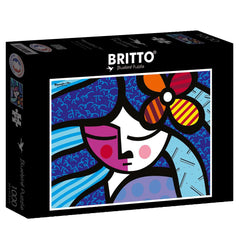 Bluebird Romero Britto - Girl With Flower Jigsaw Puzzle (1000 Pieces)