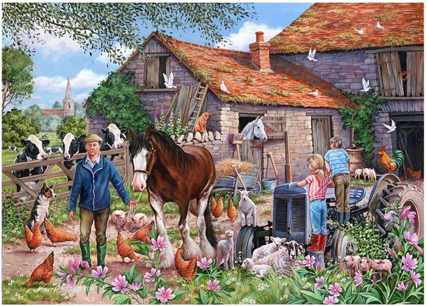 House of Puzzles MacDonalds Farm Jigsaw Puzzle (500 XL Pieces) DAMAGED PUZZLES