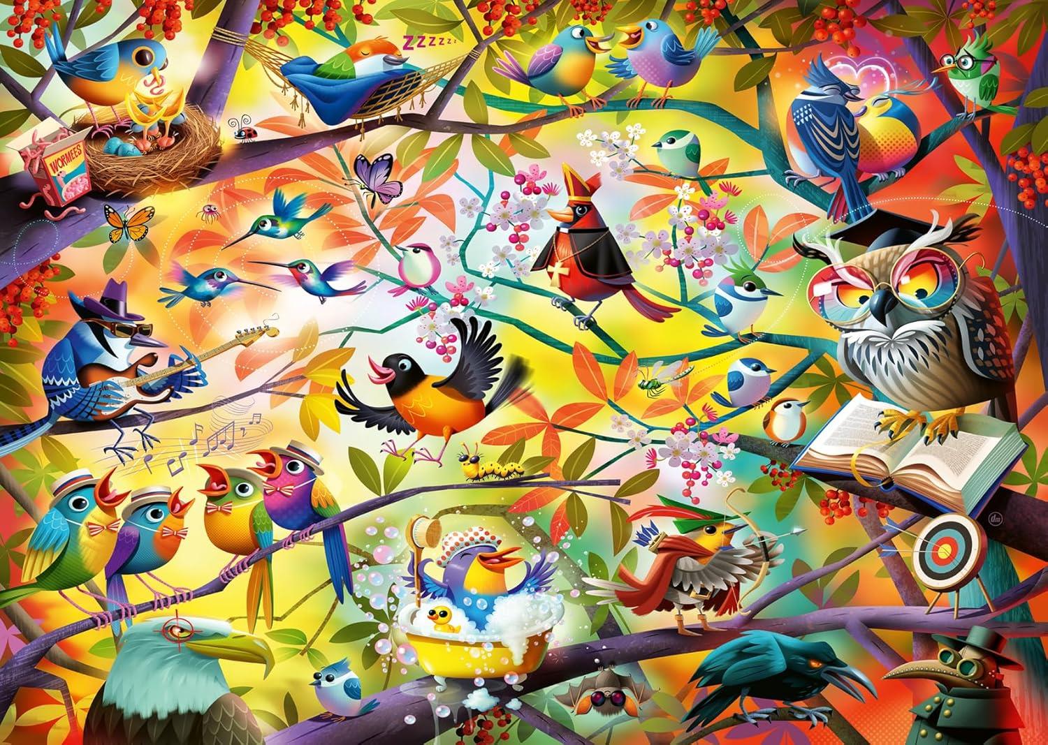 Ravensburger Busy Birdies Jigsaw Puzzle (1000 Pieces)