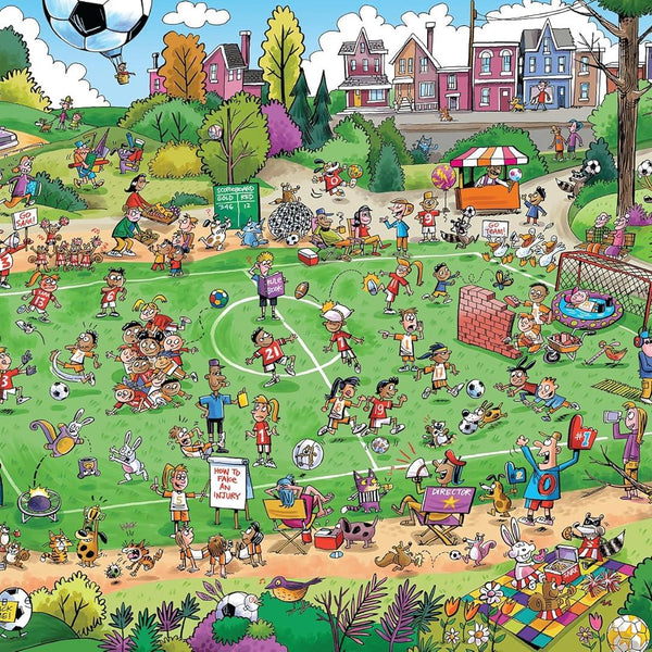 Cobble Hill Doodletown: Offside Antics Jigsaw Puzzle (1000 Pieces)