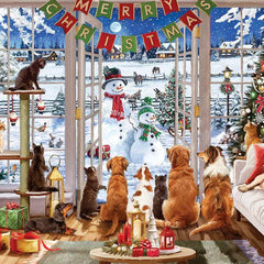 Cobble Hill Christmas Visitors Jigsaw Puzzle (1000 Pieces)