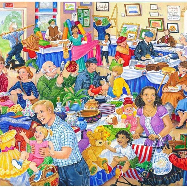 House of Puzzles Jumble Sale - Big Jigsaw Puzzle (500 XL Pieces)