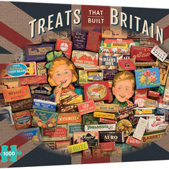 Gibsons Treats That Built Britain Jigsaw Puzzle (1000 Pieces) DAMAGED BOX