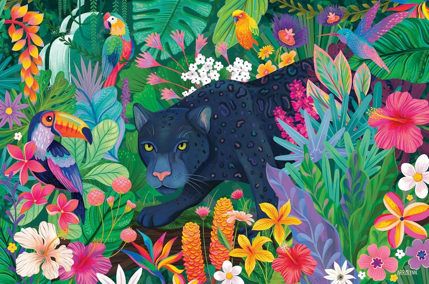 Ravensburger Panther in Flower Jungle Jigsaw Puzzle (3000 Pieces)