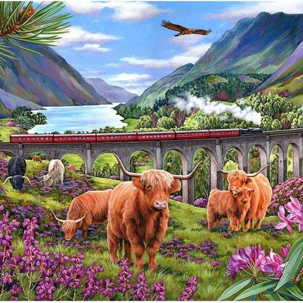 House of Puzzles Glenfinnan Ladies Jigsaw Puzzle (BIG 500 XL Pieces)