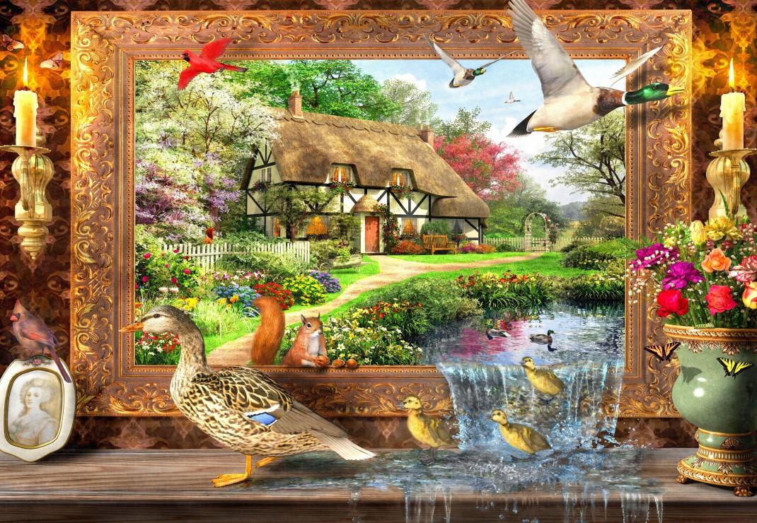 Bluebird Still to Life Jigsaw Puzzle (1000 Pieces)
