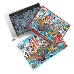 Cobble Hill Doodletown: Viking Voyage Jigsaw Puzzle (1000 Pieces)