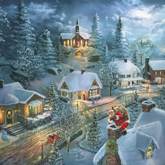 Schmidt Thomas Kinkade Santa's Silent Night Jigsaw Puzzle (1000 Pieces)