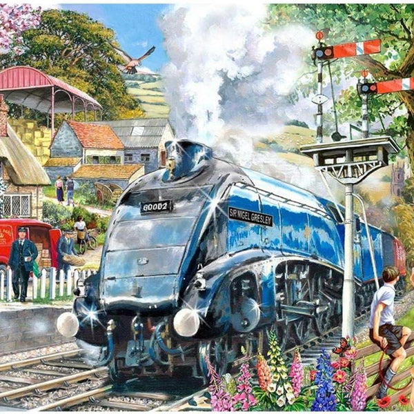 House of Puzzles Knight Train Jigsaw Puzzle (Big 500 XL Pieces)