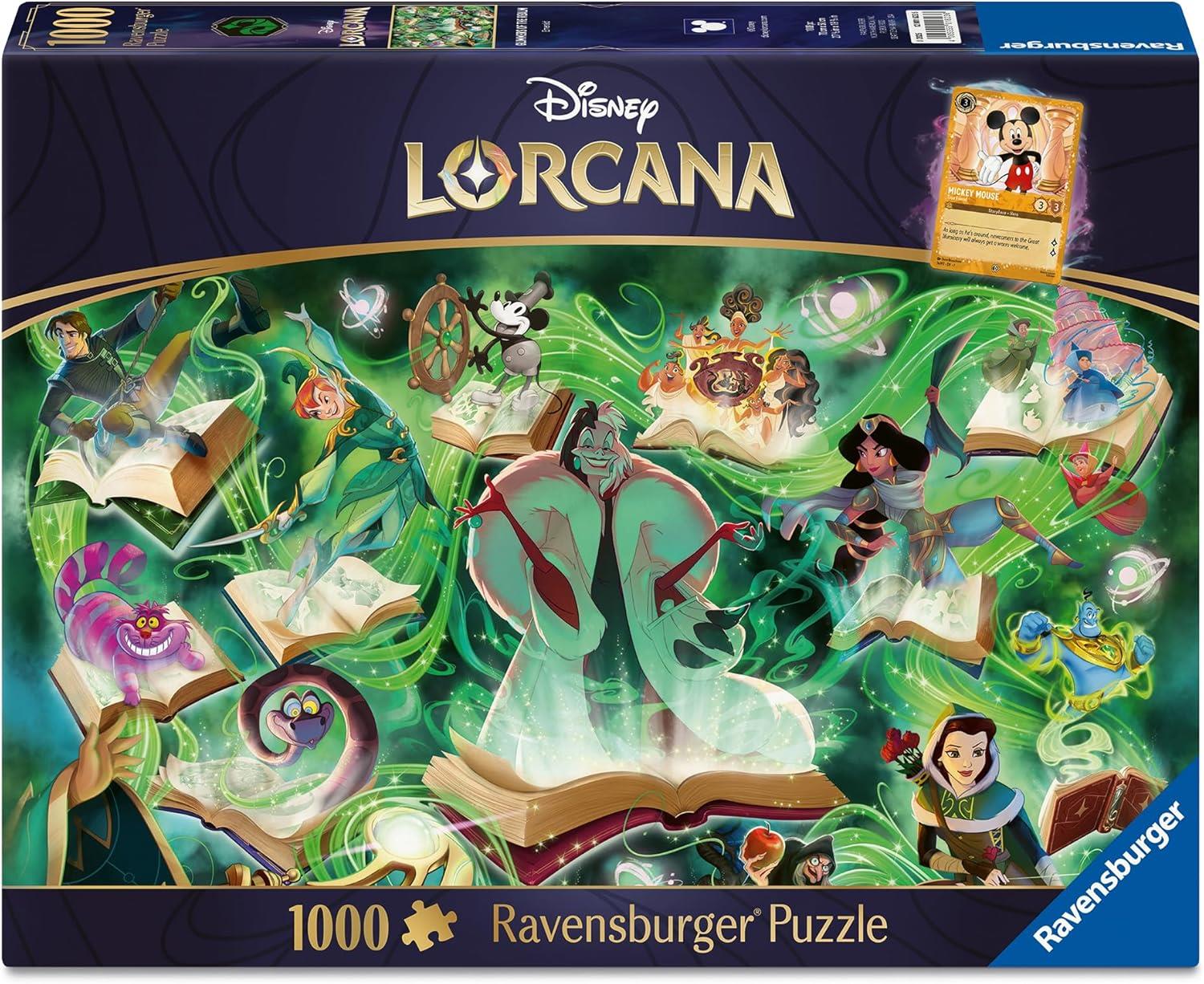 Ravensburger DLC Disney Locarna Glimmers of the Realm: Emerald Jigsaw Puzzle (1000 Pieces)