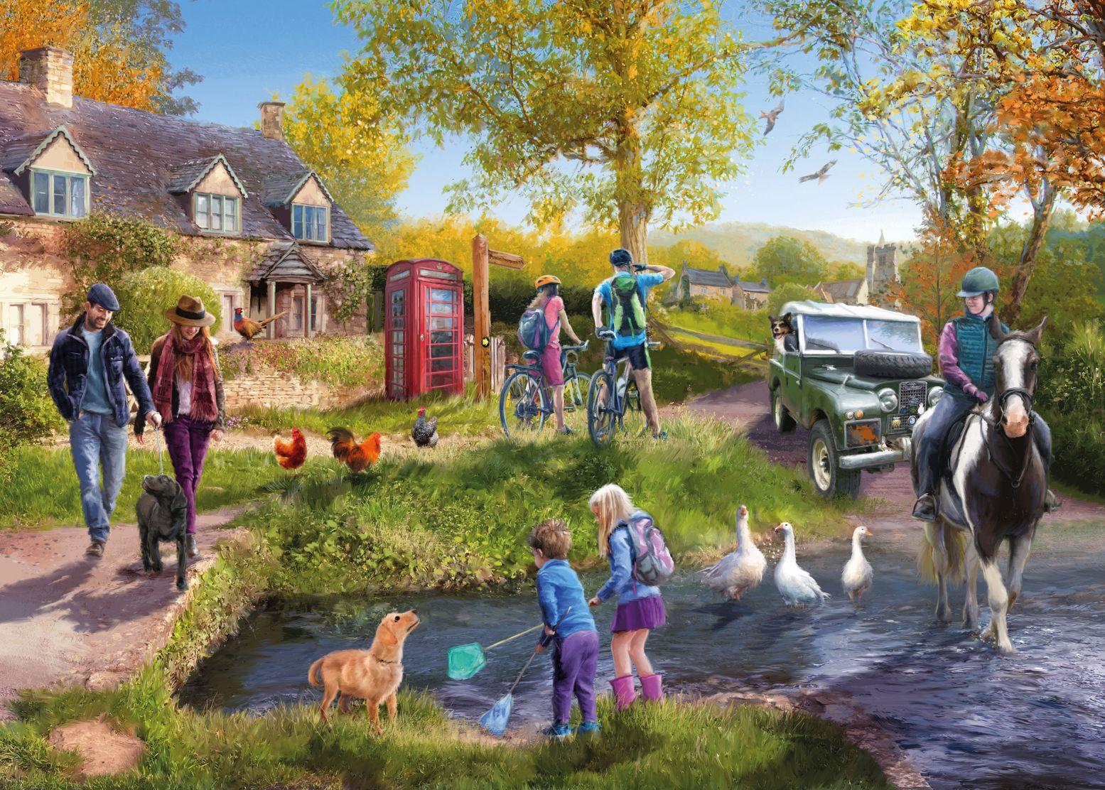 Otter House Country Afternoon Jigsaw Puzzle (1000 Pieces)