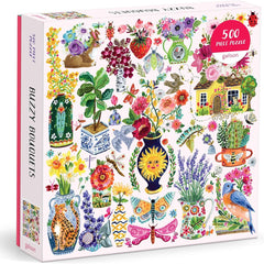 Galison Buzzy Bouquets Jigsaw Puzzle (500 Pieces)