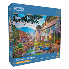 Gibsons Tea on the River Jigsaw Puzzle (500 Pieces)