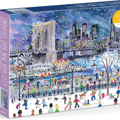 Galison Michael Storrings Snowfall Over New York City Jigsaw Puzzle (1000 Pieces)