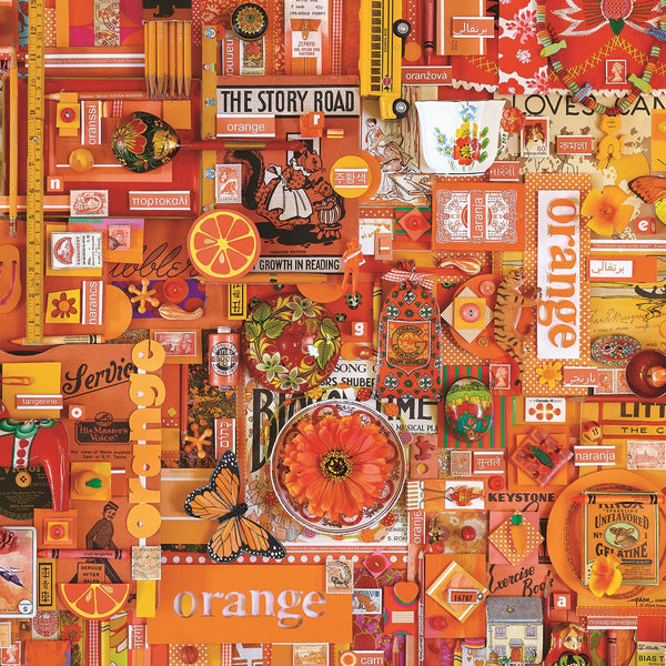 Cobble Hill Orange Jigsaw Puzzle (1000 Pieces)