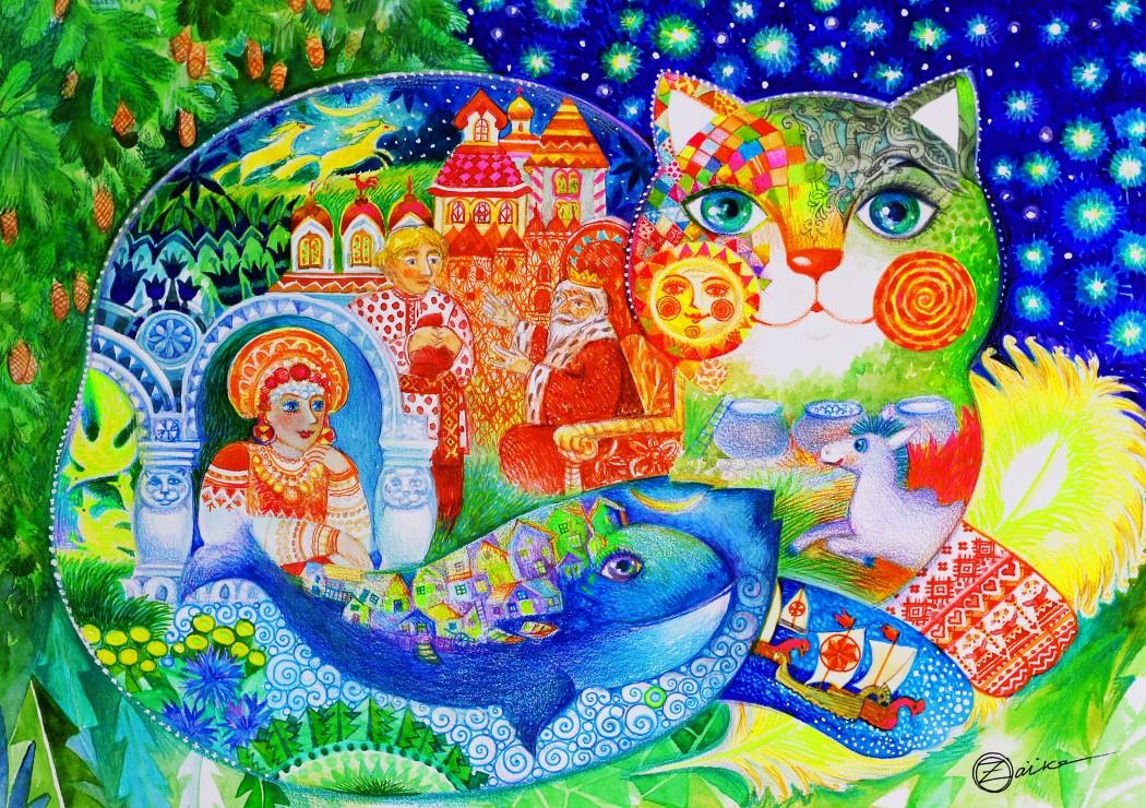 Bluebird Russian Tale Jigsaw Puzzle (1500 Pieces)