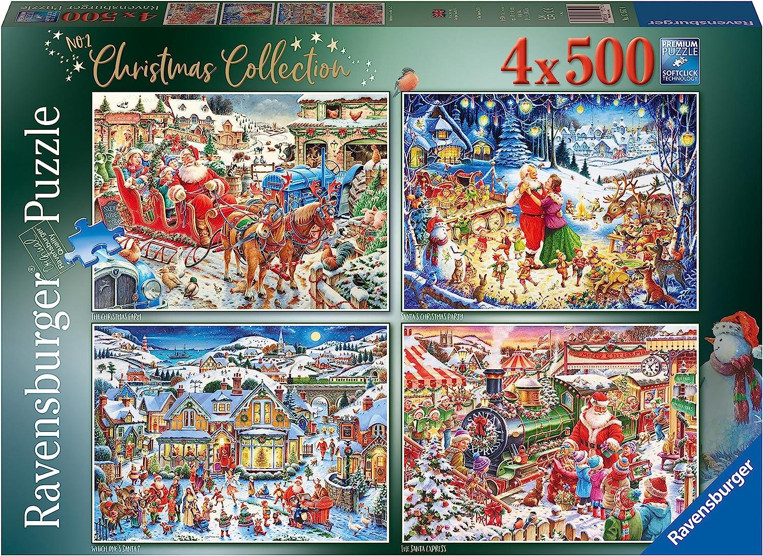 Ravensburger Christmas Collection Jigsaw Puzzles (4 x 500 Pieces)