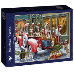 Bluebird Dogs on Truck Jigsaw Puzzle (1000 Pieces)