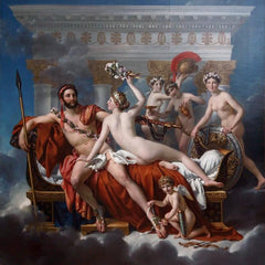 Grafika Jacques-Louis David: Mars Being Disarmed by Venus, 1824 Jigsaw Puzzle (1000 Pieces)