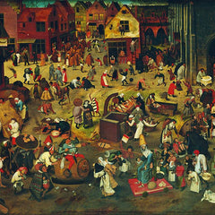 Bluebird Art Bruegel the Elder - The Fight Between Carnival And Lent, Jigsaw Puzzle (1000 Pieces)