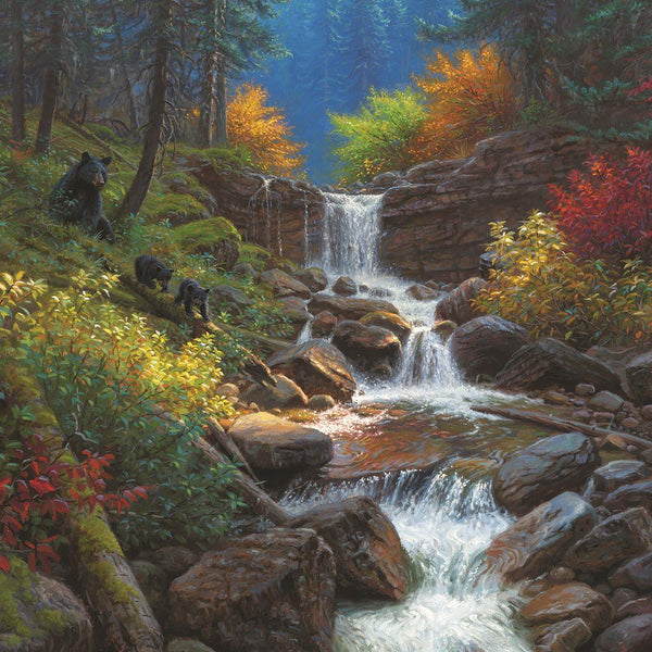 Cobble Hill Mountain Cascade Jigsaw Puzzle (1000 Pieces)