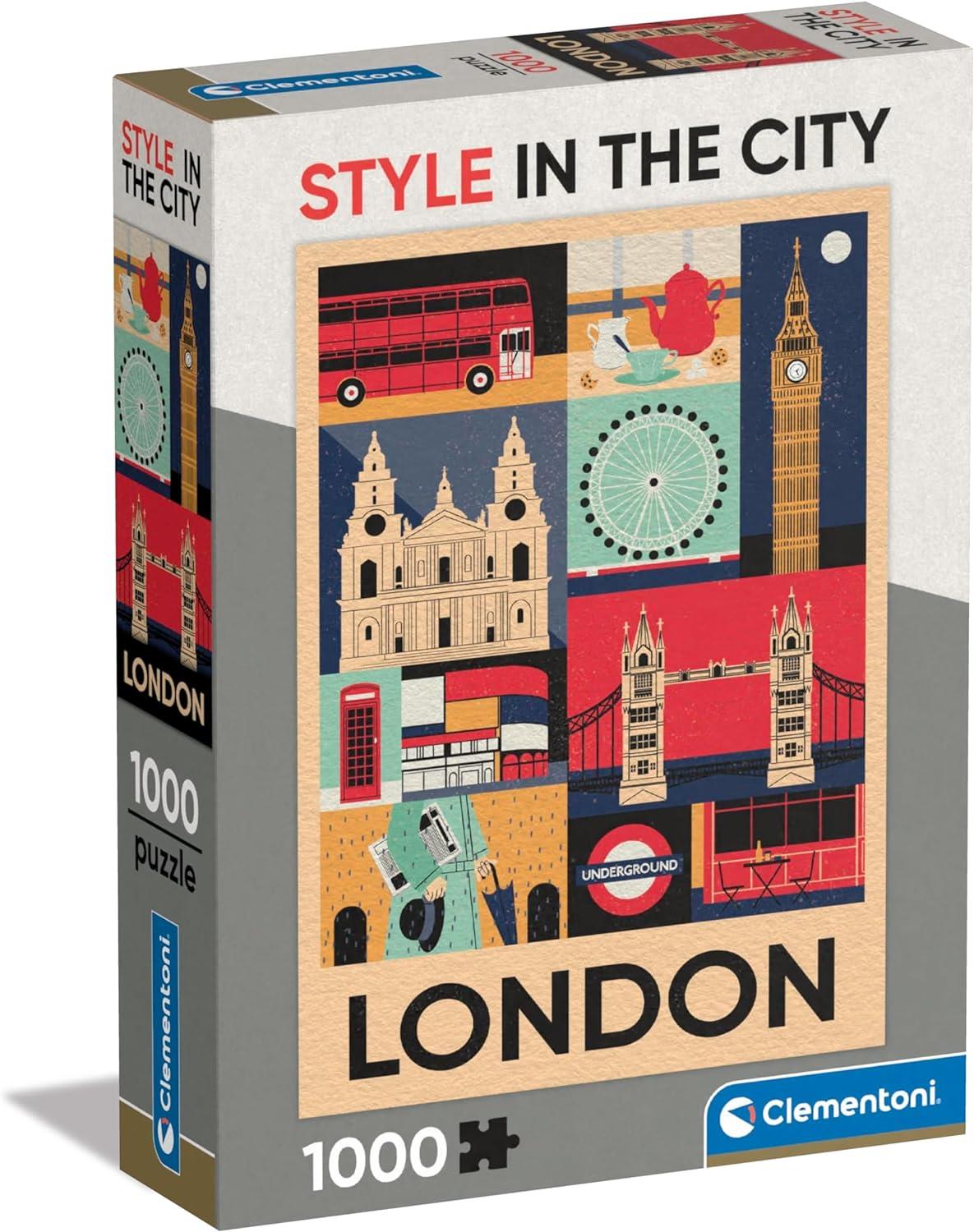 Clementoni Style In The City London Jigsaw Puzzle (1000 Pieces)