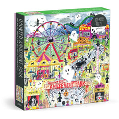 Galison Michael Storrings Haunted Amusement Park Jigsaw Puzzle (500 Pieces)