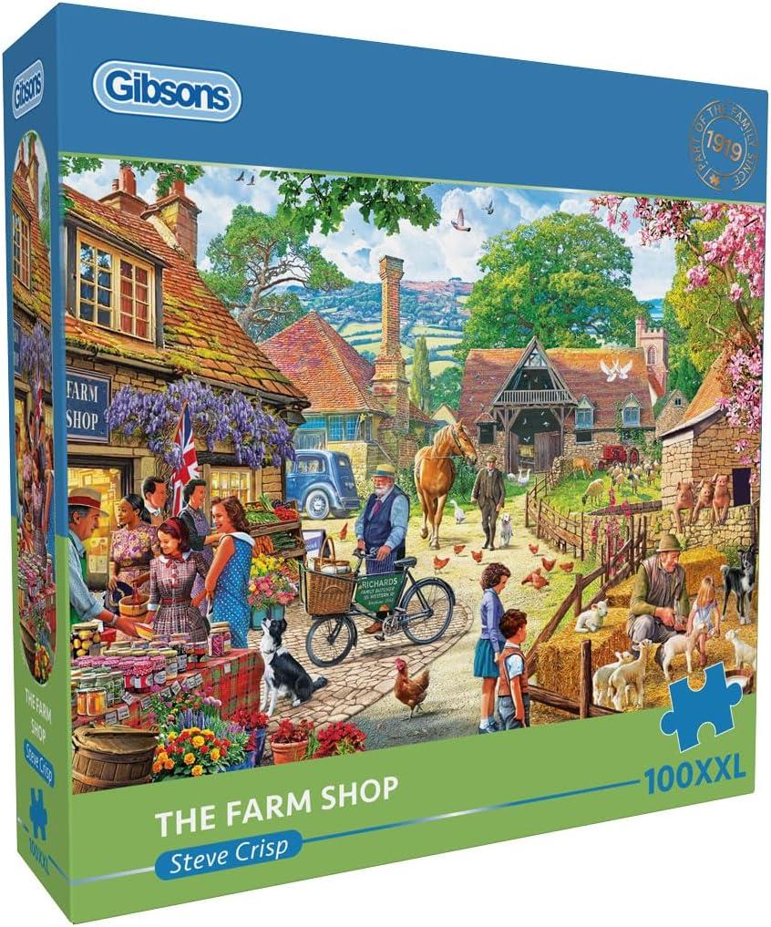 Gibsons The Farm Shop Jigsaw Puzzle (100 XXLPieces) DAMAGED BOX
