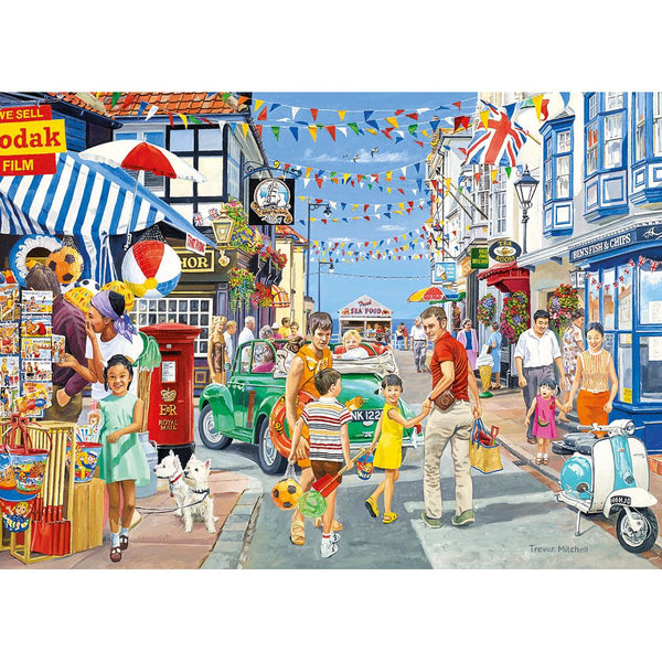 Gibsons Heading for the Beach Jigsaw Puzzle (500 XL Pieces)