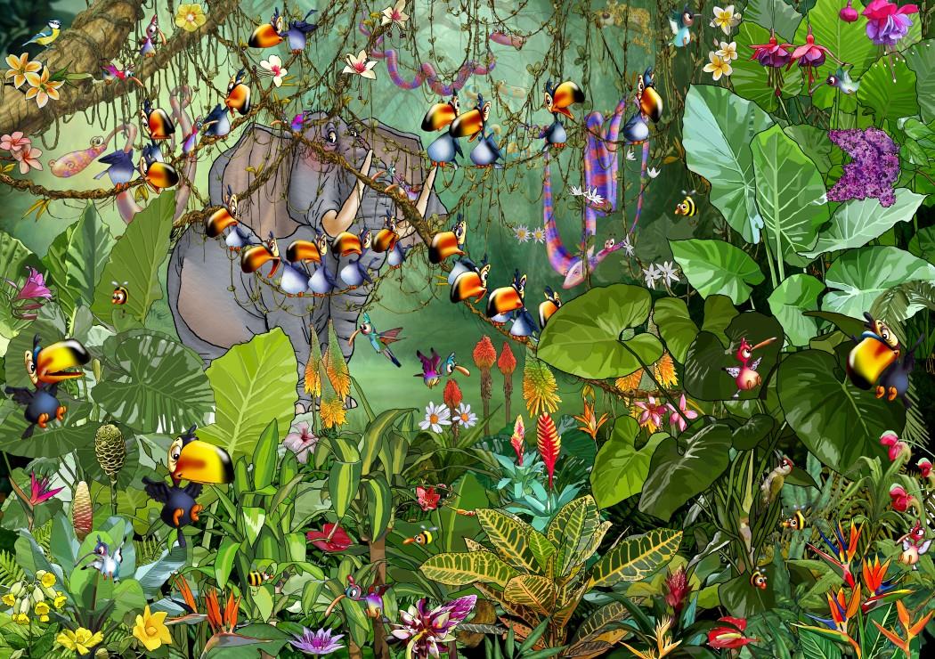 Grafika Francois Ruyer - Jungle Jigsaw Puzzle (1500 Pieces)