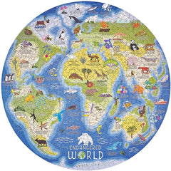 Ridley's Endangered World Circular Jigsaw Puzzle (1000 Pieces)