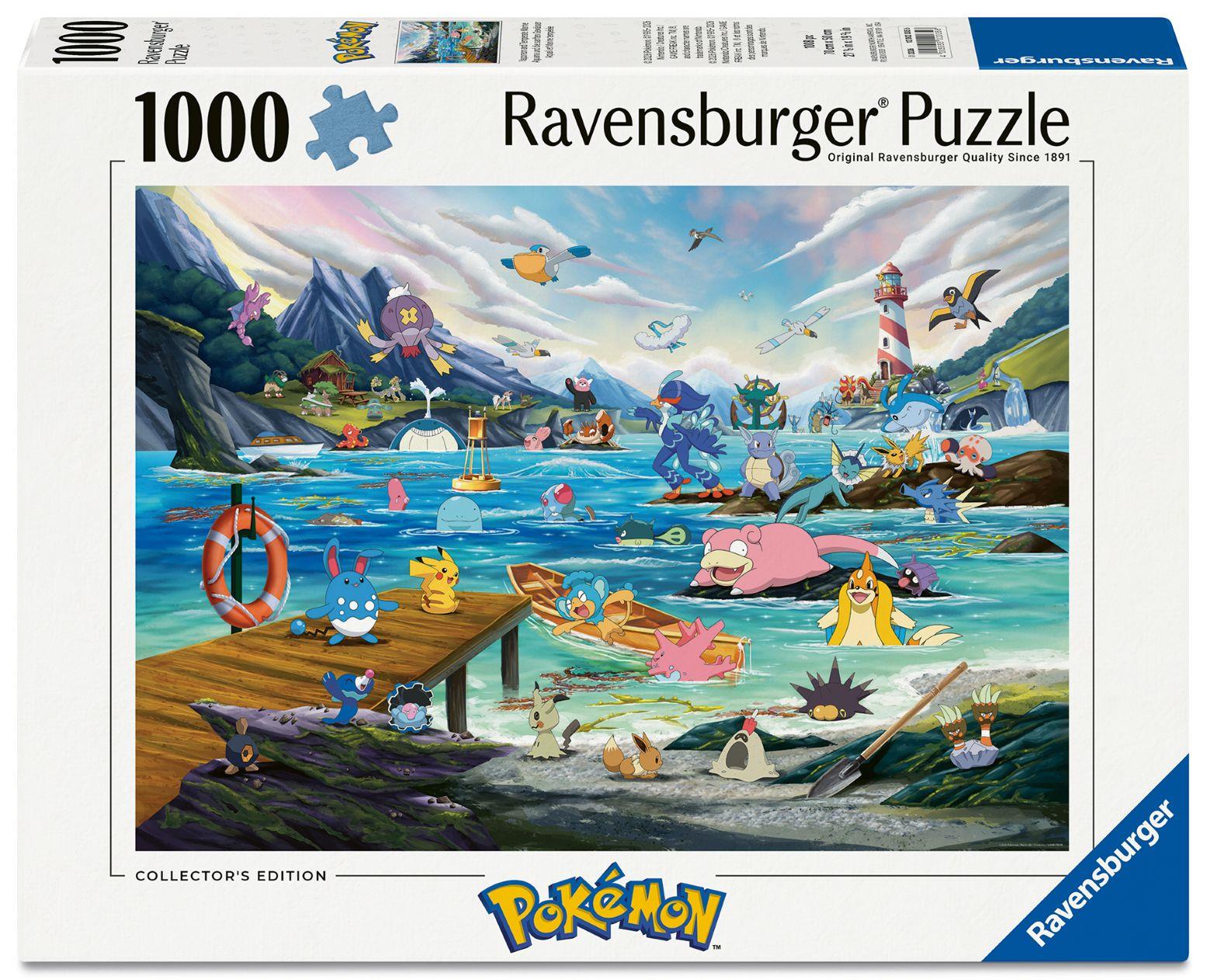 Ravensburger Pokemon Collectors Vaporeon & Temperate Marine Jigsaw Puzzle (1000 Pieces)