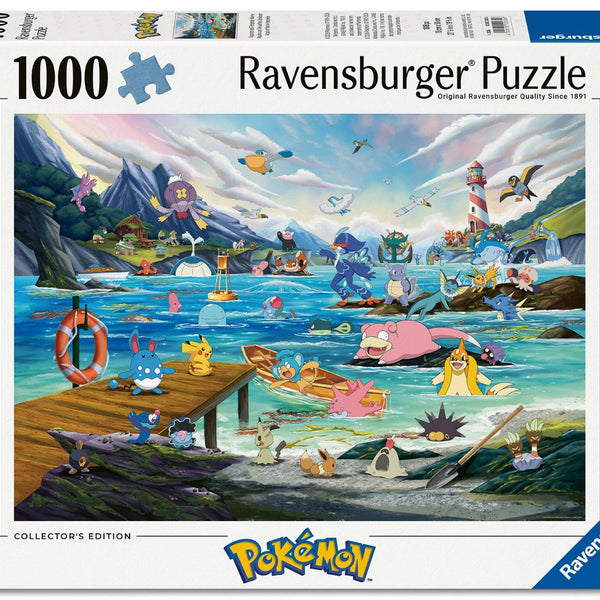 Ravensburger Pokemon Collectors Vaporeon & Temperate Marine Jigsaw Puzzle (1000 Pieces)