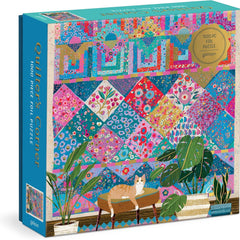 Galison Quilter's Corner, Victoria Ball Foil Jigsaw Puzzle (1000 Pieces)
