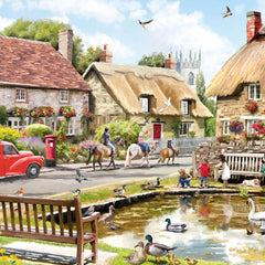Otter House Nostalgic Village Jigsaw Puzzle (1000 Pieces)