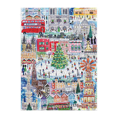Galison Michael Storrings Christmas Around The World Jigsaw Puzzle (1500 Pieces)