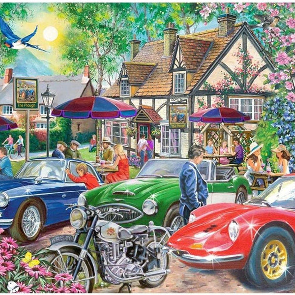 House of Puzzles Plough Inn - Big Jigsaw Puzzle (500 XL Pieces)