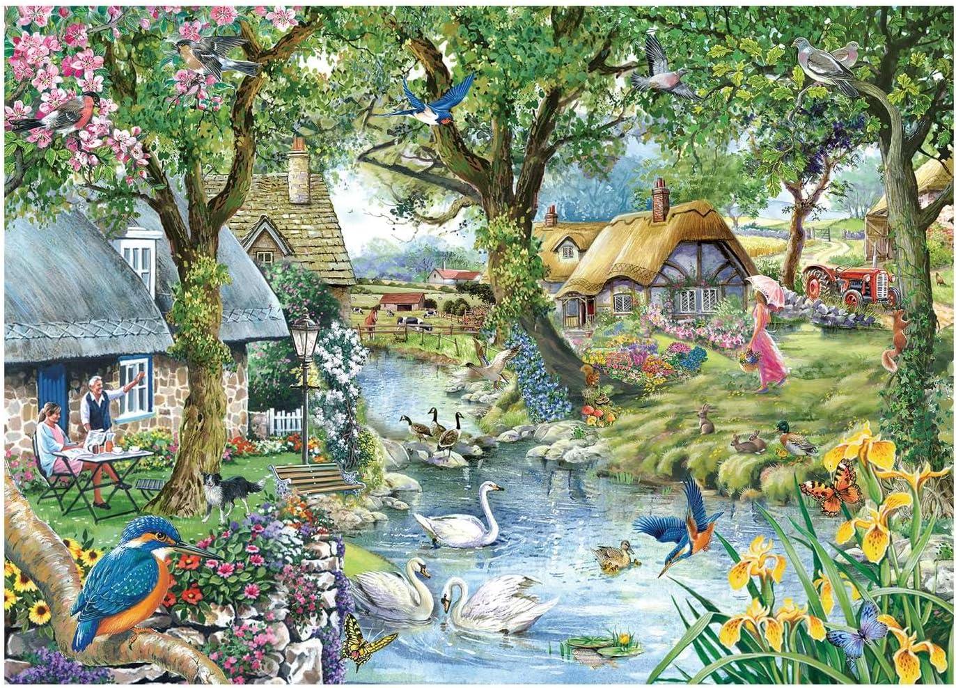 House of Puzzles Kingfisher Cottage Jigsaw Puzzle (1000 Pieces)