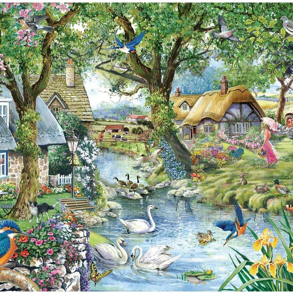 House of Puzzles Kingfisher Cottage Jigsaw Puzzle (1000 Pieces)