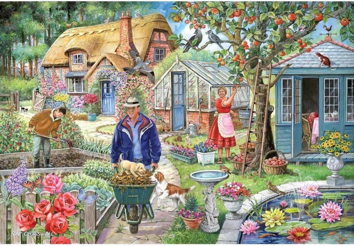 House of Puzzles In The Garden - Find the Difference No.1 Jigsaw Puzzle (1000 Pieces)