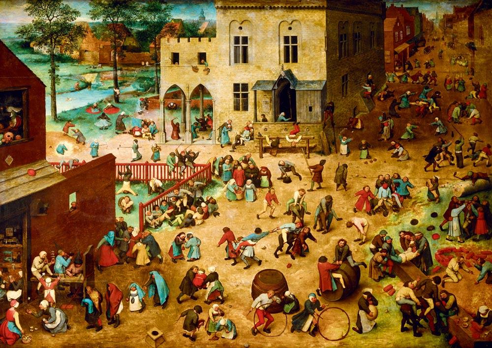 Bluebird Art Bruegel the Elder - Children's Games Jigsaw Puzzle (1000 Pieces)